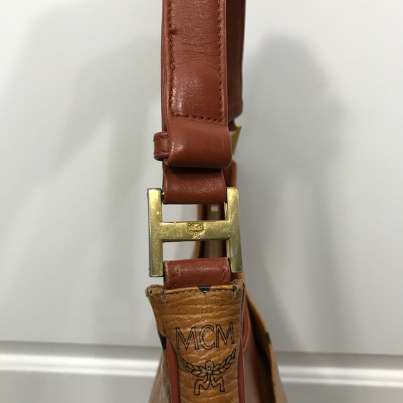 MCM Vintage Rare Tan Leather Hobo Bag and Wallet Bundle EUC - Picture 7 of 12